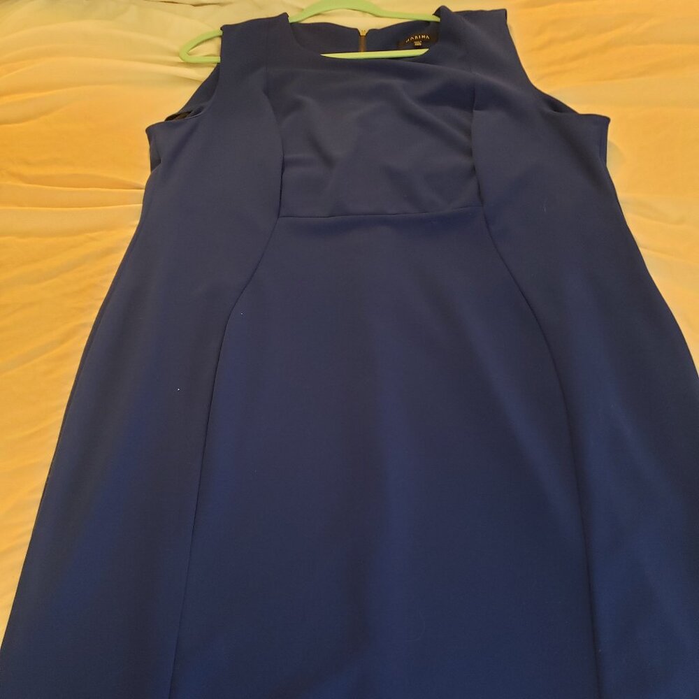 Marina Blue Sleeveless Dress